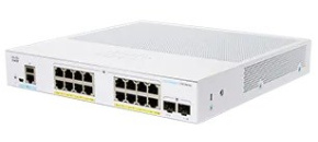 Cisco switch CBS250-16P-2G-UK (16xGbE,2xSFP,16xPoE+,120W,fanless) - REFRESH