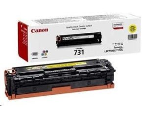 Canon TONER  CRG-731Y žlutá pro i-SENSYS LBP7100Cn, LBP7110Cw, MF623Cn, MF628Cw, MF8230Cn, MF8280Cw (1 500 str.)