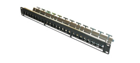 19" modulární stíněný patch panel XtendLan 24port, černý