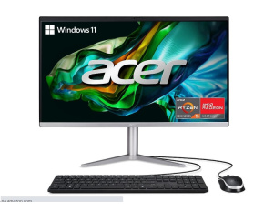 ACER PC AiO Aspire C24-1300, Ryzen 5 7520U ,23,8" FHD IPS,16GB,512GB M.2 SSD,Radeon610M,W11Original,stříbrná,KB+Mouse