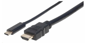 Manhattan kabel USB-C to HDMI, 1m, černá