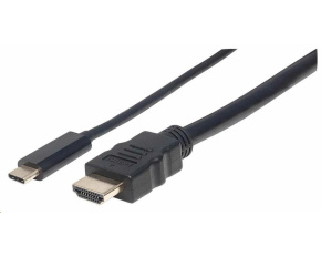 Manhattan kabel USB-C to HDMI, 1m, černá