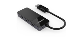 PREMIUMCORD MST adapter DisplayPort 1.4 na 3x HDMI2.0 monitory 4K@60Hz, extended + mirror + duplicate režimy
