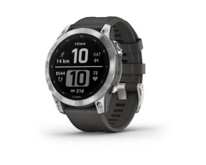 Garmin fenix® 7 – Standard Edition, Silver / Black Band, EU