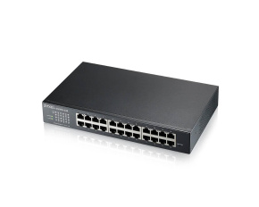 Zyxel GS1915-24E, 24-port GbE Smart hybrid mode Switch, standalone or NebulaFlex Cloud, rackmount, fanless