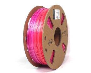 GEMBIRD Tisková struna (filament) PLA, 1,75mm, 1kg, silk rainbow, červená/fialová