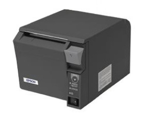 EPSON TM-T70II pokladní tiskárna, USB + serial, černá, řezačka, se zdrojem