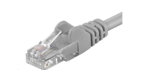 PREMIUMCORD Patch kabel UTP RJ45-RJ45 CAT5e 0.25m šedá