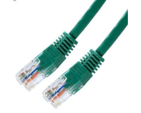 XtendLan patch kabel Cat5E, UTP - 0,5m, zelený (prodej po 10 ks)