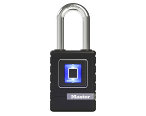 Master Lock 4901EURDLH visací zámek, biometrický, na otisk prstu, až 10 otisků prstů, černá