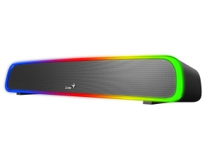 GENIUS reproduktory USB SoundBar 200BT/ Bluetooth/ 3,5" jack/ 4W/ RGB/ černá