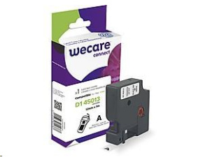 WECARE ARMOR páska pro DYMO S0720530, černá/bílá, 12mm x 7m