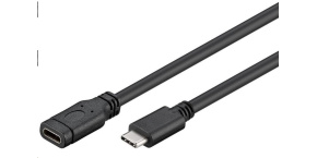 PremiumCord Prodlužovací kabel USB 3.2 generation 2, C/male - C/female, 1m