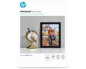 HP Advanced Glossy Photo Paper-25 sht/A4/210 x 297 mm, 250 g/m2, Q5456A