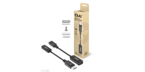 Club3D Adaptér aktivní DisplayPort 1.4 na HDMI 4K120Hz/8K60Hz HDR (M/F), černá