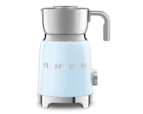 BAZAR - Smeg MFF11PBEU napěňovač mléka, 500 W, 600 ml, horká čokoláda / mléko, lehká pěna, pastelově modrý - opraveno