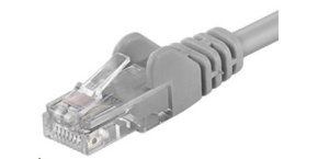 PremiumCord Patch kabel UTP RJ45-RJ45 CAT6 0.5m šedá