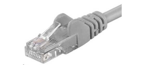 PremiumCord Patch kabel UTP RJ45-RJ45 CAT6 0.5m šedá