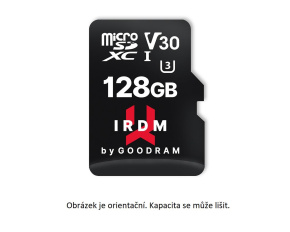 GOODRAM microSDXC karta 64GB IRDM (R:100/W:70 MB/s), UHS-I Class 10, U3, V30 + Adapter