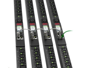 APC Rack PDU 9000 Switched, ZeroU, 16A, 230V, (21)C13 & (3)C19, IEC 60309 16 A 2P + E, IEC 60320 C20, 3m