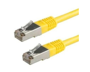 XtendLan patch kabel Cat5E, FTP - 1m, žlutý (prodej po 10 ks)