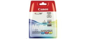 Canon CARTRIDGE CLI-521 C/M/Y MULTI-PACK pro Pixma iP 3600, iP4600, iP4700, MP540, MP550,560, MP620,630,640 (470 str.)