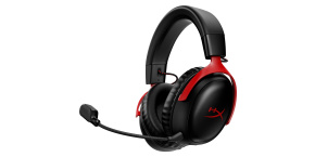 HyperX Cloud III Wireless BLK/RED GAM HEADSET - Sluchátka k PC