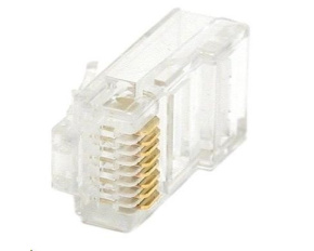 Konektor UTP RJ45 (8p8c), Cat6, 50µm, licna(lanko) - 100 ks