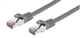 C-TECH kabel patchcord Cat6, FTP, šedý, 0,5m