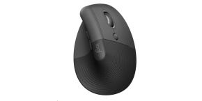 Logitech Lift Vertical Ergonomic Mouse, graphite/black