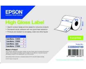 Epson label roll, normal paper, 76x51mm