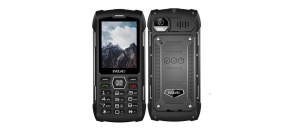 EVOLVEO StrongPhone H1, vodotěsný odolný Dual SIM telefon, černo-šedá