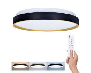 Solight LED osvětlení s dálkovým ovladačem Cala, 48W, 3360lm, 38cm, změna chromatičnosti, stmívatelné