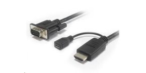 PREMIUMCORD Převodník HDMI na VGA s microUSB napájením