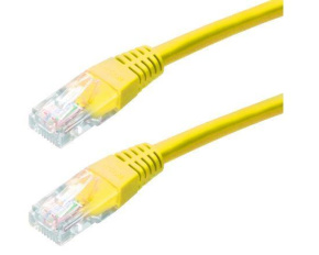 XtendLan patch kabel Cat6, UTP - 0,5m, žlutý (prodej po 10 ks)