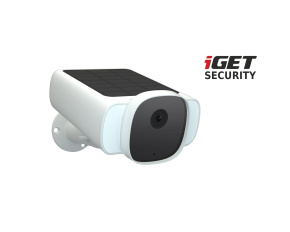 iGET SECURITY EP29 White - venkovní solární bateriová FullHD kamera, zvuk, bílá