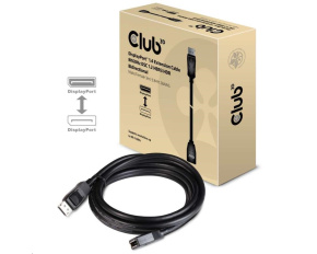 Club3D Kabel prodlužovací DisplayPort 1.4 8K 60Hz DSC 1.2 HBR3 HDR Bidirectional (M/F), 3m