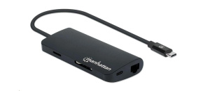 MANHATTAN Adapter SuperSpeed USB-C Male na HDMI Female, černá