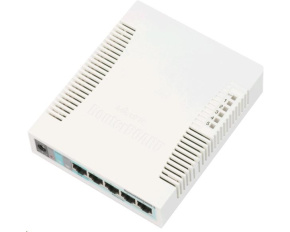 MikroTik RouterBOARD RB260GS (CSS106-5G-1S), Taifatech TF470 CPU, výkonný nastavitelný switch, 5x LAN, 1xSFP slot