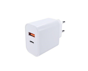 Solight USB A+C 20W fast charger univerzální napájecí adaptér