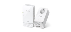 TP-Link PGW2440 KIT EasyMesh WiFi6 průchozí powerline set (G.hn2400,AX1800,2,4GHz/5GHz,3xGbE)