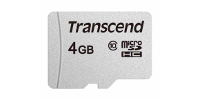 TRANSCEND MicroSDHC karta 4GB 300S, Class 10, bez adaptéru