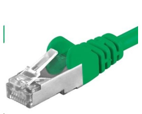 PREMIUMCORD Patch kabel CAT6a S-FTP, RJ45-RJ45, AWG 26/7 3m zelená