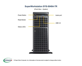 SUPERMICRO SuperWorkstation SYS-5049A-TR