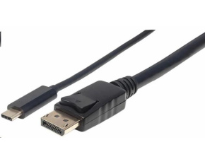 Manhattan kabel USB-C na DisplayPort, 1m, černá