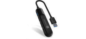 CONNECT IT USB-A hub USB 3.0, externí, černý