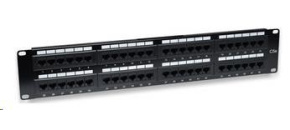 Intellinet Patch panel 48 port Cat5e, UTP, 2U , černý