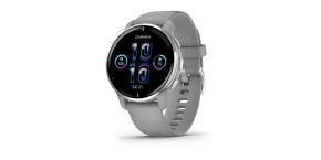 BAZAR - Garmin Venu 2 Plus, nerezová luneta Silver, pouzdro Gray, silikonový řemínek, EU - Po opravě (Bez příšlušenství)