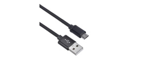 Solight USB kabel, USB 2.0 A konektor - USB B micro konektor, blistr, 1m