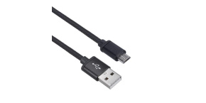 Solight USB kabel, USB 2.0 A konektor - USB B micro konektor, blistr, 1m